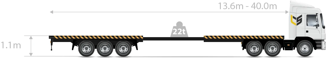 Vehicul cu gât de lebădă detașabil